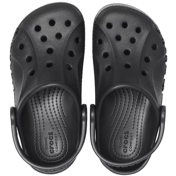 Crocs Kids Baya Clogs, Black, J3